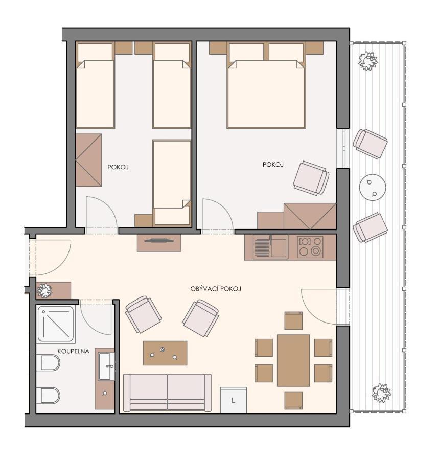 Penzion Stříbrník Krásná Habitación foto